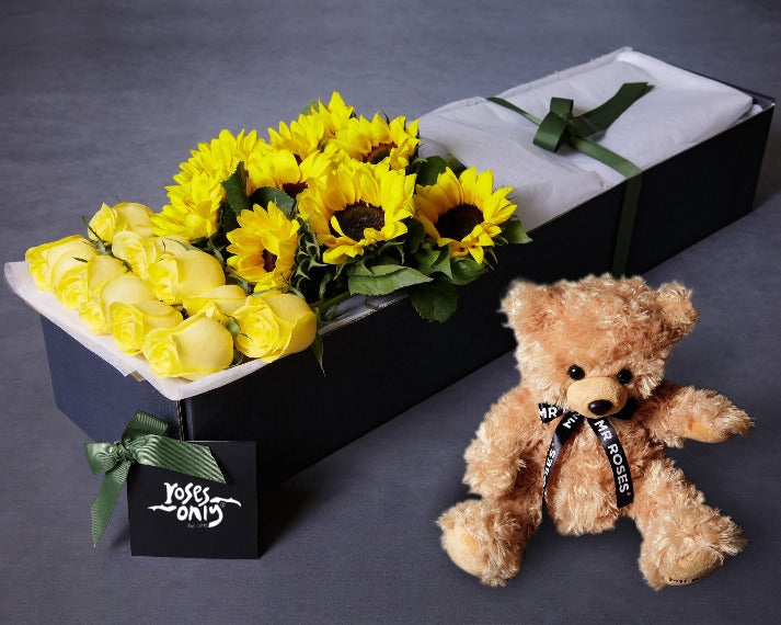Mother's Day Flowers - Sunflower & Yellow Rose Bundles