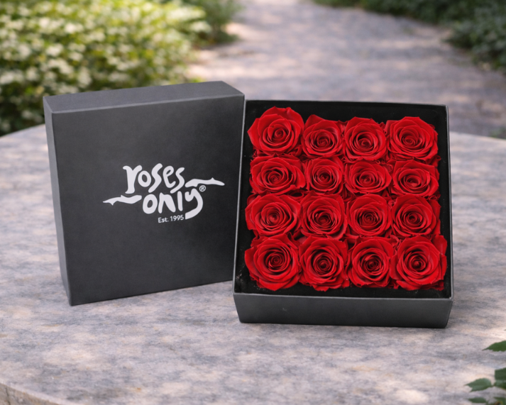 Valentine's Day Roses - 16 Red Infinity Preserved Roses