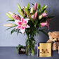 Pink Oriental Lilies & Gifts