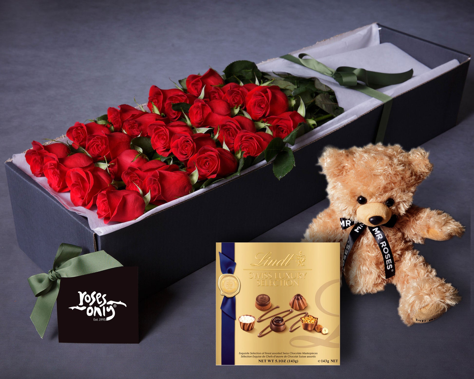 Box roses et chocolats