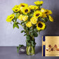 Sunflowers, Yellow Roses & Gifts