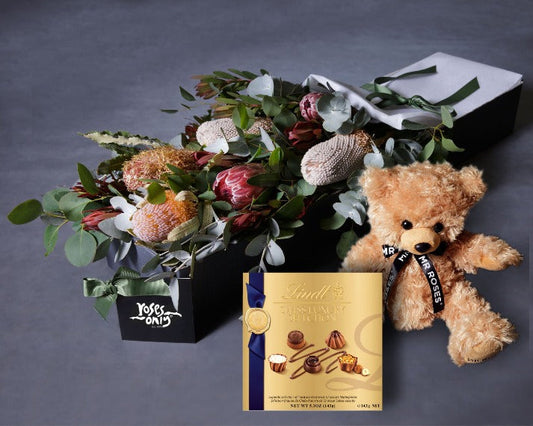 Wildflowers, Teddy & Swiss Luxury Chocolates