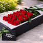 24 Red Long Stemmed Roses Box