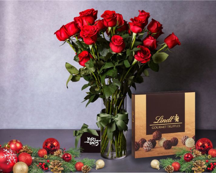 Merry Red Roses Christmas Bundles