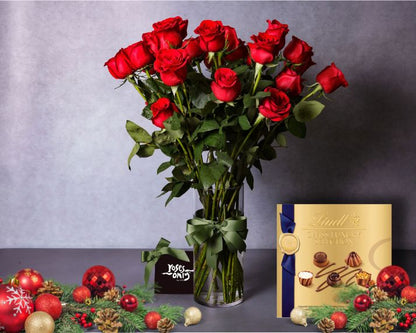 Merry Red Roses Christmas Bundles