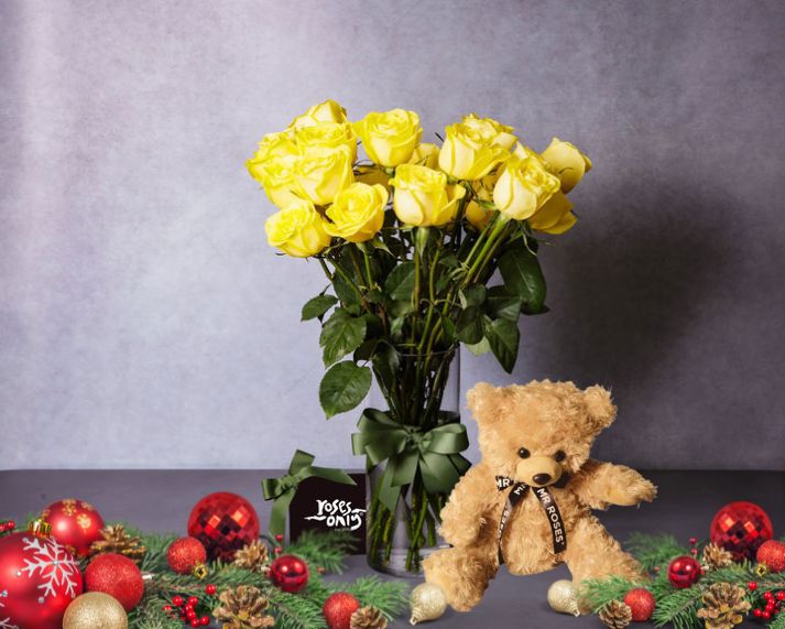 Merry Yellow Rose Bundles