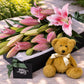 Pink Lilies & Teddy