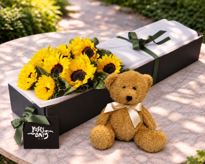 Sunflowers & Teddy
