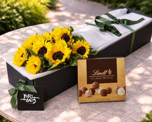 Sunflowers & Gourmet Chocolate Truffles