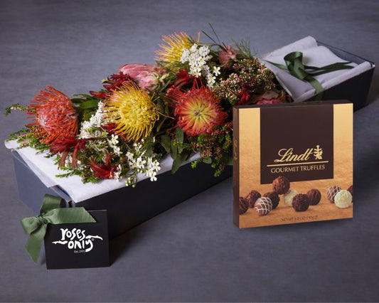 Mother's Day Flowers - Wildflowers & Gourmet Chocolate Truffles