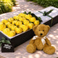 Yellow Roses & Teddy