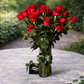 Red Long Stemmed Roses Vase
