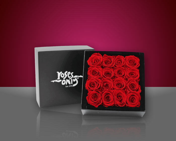 Valentine’s Day Roses | 16 Red Infinity Preserved Roses | Roses Only